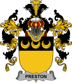 Irish Family Coat of Arms (v.25b) Preston