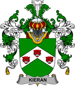 Irish Family Coat of Arms (v.25b) Kieran or O'Kieran