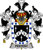 Irish Family Coat of Arms (v.25b) Penteny