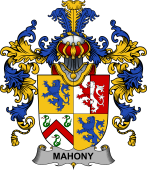 Irish Family Coat of Arms (v.25b) Mahony or O'Mahoney