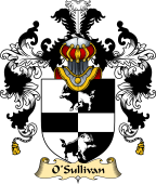 Irish Family Coat of Arms (v.25a) O'Sullivan (Beare)