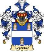 French Family Coat of Arms (v.25) Legendre (Gendre le)