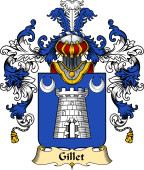 French Family Coat of Arms (v.25) Gillet