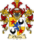 Irish Family Coat of Arms (v.25a) O'Roney or Rooney I