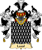 French Family Coat of Arms (v.25) Laval II