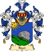 Italian Family Coat of Arms (v.25a) Ricci