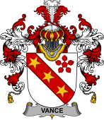 Irish Family Coat of Arms (v.25b) Vance
