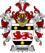 Irish Family Coat of Arms (v.25b) Parker
