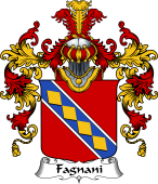 Italian Family Coat of Arms (v.25b) Fagnani