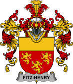 Irish Family Coat of Arms (v.25b) Fitz-Henry