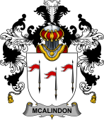 Irish Family Coat of Arms (v.25b) McAlindon or McAlindem