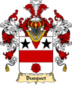 French Family Coat of Arms (v.25) Busquet