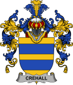 Irish Family Coat of Arms (v.25b) Crehall or O'Crehall