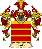 French Family Coat of Arms (v.25) Boulet