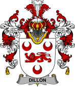 Irish Family Coat of Arms (v.25b) Dillon