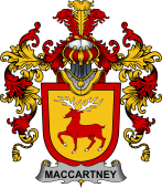 Irish Family Coat of Arms (v.25b) McCartney or MacCartney