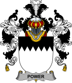 Irish Family Coat of Arms (v.25b) Power