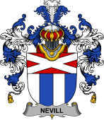 Irish Family Coat of Arms (v.25b) Nevill or Neville