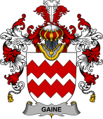 Irish Family Coat of Arms (v.25b) Gaine or Gainey