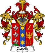 Italian Family Coat of Arms (v.25b) Zanelli