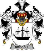Irish Family Coat of Arms (v.25b) Driscoll or O'Driscoll