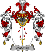 Irish Family Coat of Arms (v.25b) Davoren or O'Davoren