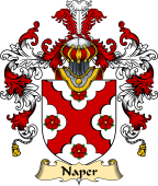 Irish Family Coat of Arms (v.25a) Naper or Napper