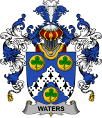 Irish Family Coat of Arms (v.25b) Waters
