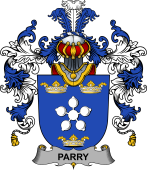 Irish Family Coat of Arms (v.25b) Parry