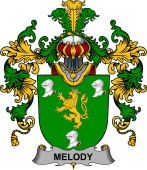 Irish Family Coat of Arms (v.25b) Melody or O'Moledy