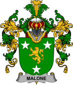 Irish Family Coat of Arms (v.25b) Malone or O'Malone