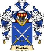 French Family Coat of Arms (v.25) Blandin