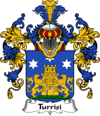 Italian Family Coat of Arms (v.25b) Turrisi