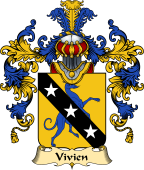 French Family Coat of Arms (v.25) Vivien
