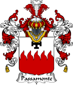 Italian Family Coat of Arms (v.25b) Passamonte