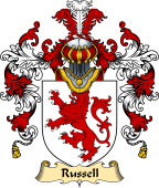 Irish Family Coat of Arms (v.25a) Russell