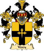 Irish Family Coat of Arms (v.25a) Vesey or Vescy