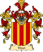 Italian Family Coat of Arms (v.25a) Vinci