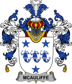 Irish Family Coat of Arms (v.25b) McAuliffe