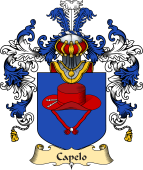 Italian Family Coat of Arms (v.25a) Capelo