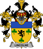 Irish Family Coat of Arms (v.25b) Lincolne