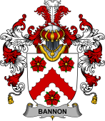 Irish Family Coat of Arms (v.25b) Bannon or O'Bannon