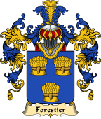 French Family Coat of Arms (v.25) Forestier