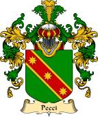 Italian Family Coat of Arms (v.25a) Pecci