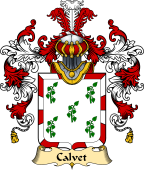 French Family Coat of Arms (v.25) Calvet