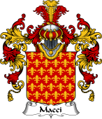 Italian Family Coat of Arms (v.25b) Macci