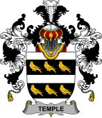 Irish Family Coat of Arms (v.25b) Temple