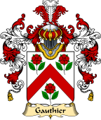 French Family Coat of Arms (v.25) Gauthier