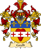 Italian Family Coat of Arms (v.25a) Corelli