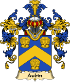 French Family Coat of Arms (v.25) Aubin